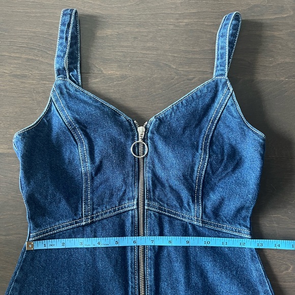 NWOT Topshop Bodycon Denim Dress - Picture 7 of 9